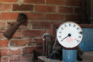 image of an empty heating oil tank