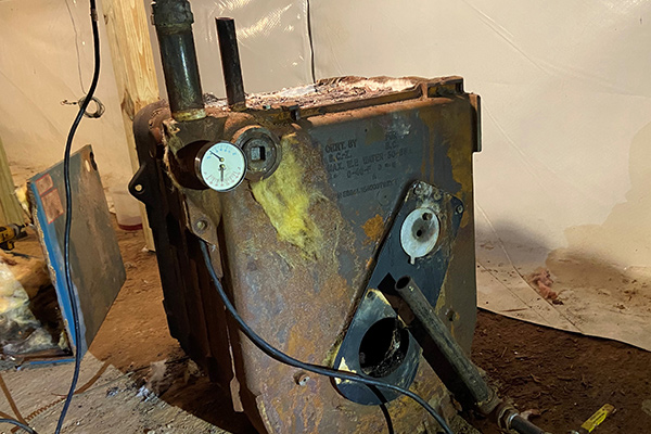 Outdated Oil Boiler Madison CT