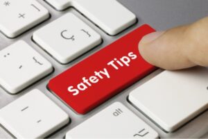 safety tips keyboard key depicting carbon monoxide